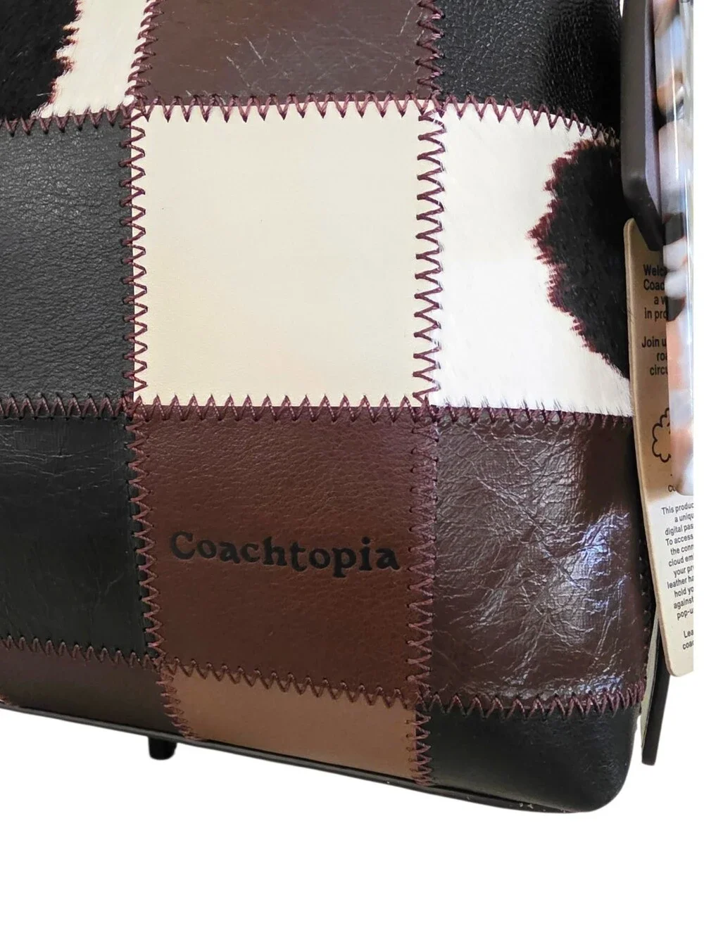 Coachtopia Coach Alter Ego Slouchy Shoulder Bag Maple Multi Cow Print CFI65 NEW